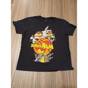 Vintage Original Space Jam Movie Graphic T-Shirt Looney Tunes Adult Size XL